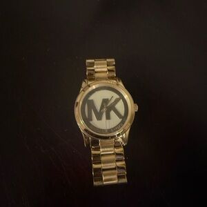 Michael Kors Gold-Tone Logo Watch